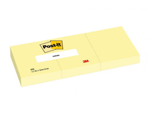 Notesuri adezive - Cub notite adezive 51 x 38 mm 300 file Post-it Canary Yellow 3/set