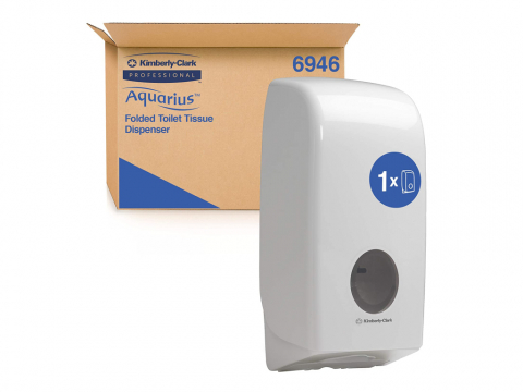 Dispenser hartie igienica pliata Kimberly-Clark Aquarius [4]