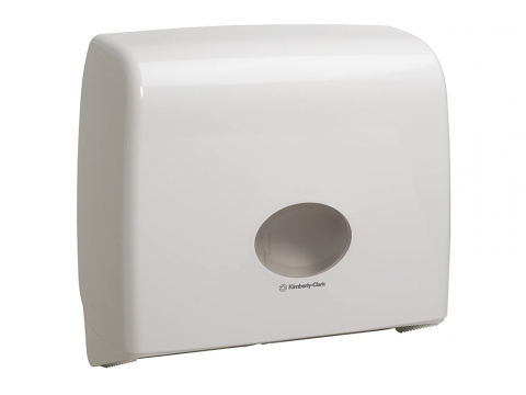 Dispenser Kimberly Clark Aquarius alb pentru hartie igienica, midi, jumbo, design elegant [1]