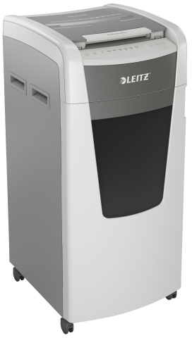 Distrugator automat documente Leitz IQ Office  ,  600 coli ,  P4 ,  cross-cut (tip confeti) ,  cos 110 litri ,  alb-gri ,  Leitz Cod Produs: 80170000 [13]