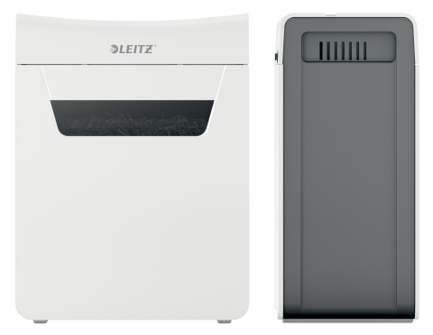 Distrugator manual documente Leitz IQ Protect 8X  ,  8 coli ,  P4 ,  cross-cut (tip confeti) ,  cos 14 litri ,  alb ,  Leitz Cod Produs: 80910000 [10]