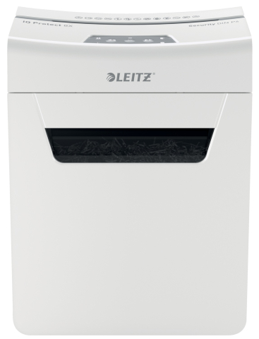 Distrugator manual documente Leitz IQ Protect 8X  ,  8 coli ,  P4 ,  cross-cut (tip confeti) ,  cos 14 litri ,  alb ,  Leitz Cod Produs: 80910000 [8]