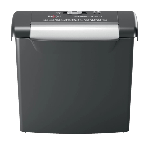 Articole pentru birou - Distrugator manual documente MOMENTUM S206, 6 coli, P2, strip-cut (tip fasii) Rexel Cod Produs: 2104568EU