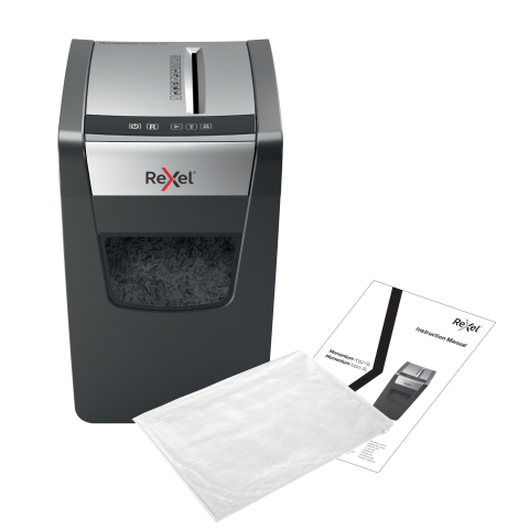 Distrugator manual documente MOMENTUM subtire X410-SL ,  10 coli ,  P4 ,  cross-cut (tip confeti) Rexel Cod Produs: 2104573EU [8]