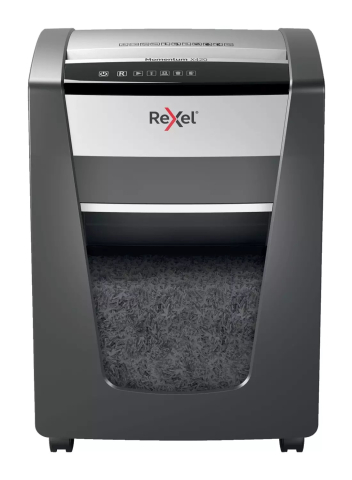 Distrugator manual documente MOMENTUM X420 ,  20 coli ,  P4 ,  cross-cut (tip confeti) Rexel Cod Produs: 2104578EU [0]