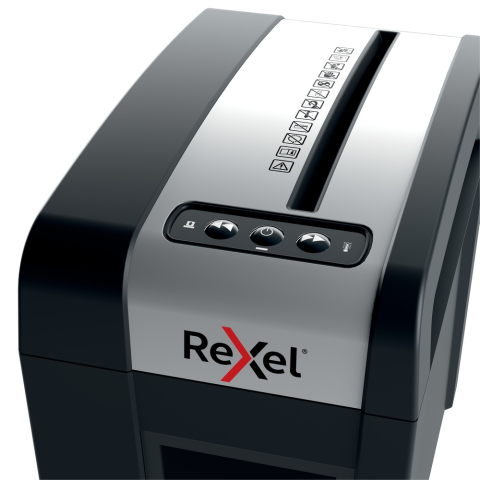 Distrugator manual documente Rexel SECURE MC3 Slim ,  3 coli ,  P5 ,  micro-cut (tip particule) ,  cos 10 litri ,  negru-argintiu ,  Cod Produs: 2020131EU [11]