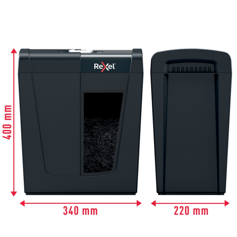 Distrugator manual documente Rexel SECURE X10 ,  10 coli ,  P4 ,  cross-cut (tip confeti) ,  cos 18 litri ,  negru ,  Cod Produs: 2020124EU [5]