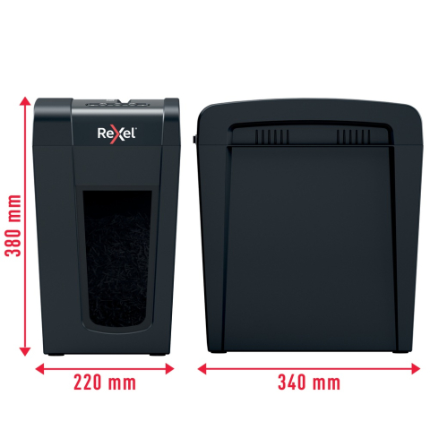 Distrugator manual documente Rexel SECURE X10 Slim ,  10 coli ,  P4 ,  cross-cut (tip confeti) ,  cos 18 litri ,  negru ,  Cod Produs: 2020127EU [5]