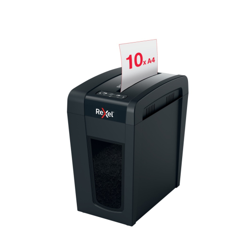 Distrugator manual documente Rexel SECURE X10 Slim ,  10 coli ,  P4 ,  cross-cut (tip confeti) ,  cos 18 litri ,  negru ,  Cod Produs: 2020127EU [7]