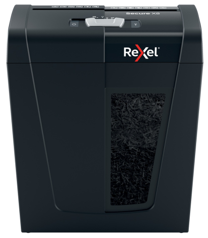 Distrugator manual documente Rexel SECURE X8 ,  8 coli ,  P4 ,  cross-cut (tip confeti) ,  cos 14 litri ,  negru ,  Cod Produs: 2020123EU [1]