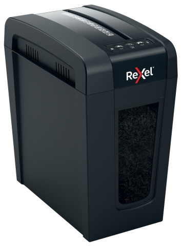 Distrugator manual documente Rexel SECURE X8 Slim ,  8 coli ,  P4 ,  cross-cut (tip confeti) ,  cos 14 litri ,  negru ,  Cod Produs: 2020126EU [10]