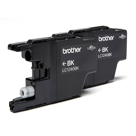 Dual-Pack LC1240BKBP2 Original Brother Black , LC1240BKBP2 , pentru DCP-J525W | J725 | J925 | MFC-J430 | J625 | J5910 | J6510 | J6910 , ; Compatibil: DCP-J4110,MFC-J4410,J4510,J4610,J4710 [0]