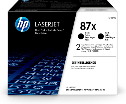 Cartuse originale - Dual-Pack Original CF287XD HP Black, nr.87X, pentru LaserJet M501 | M506 | M527, 2 x 18K
