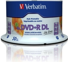 Electronice - DVD+R VERBATIM  8.5GB, 240min, viteza 8x, 50 buc, Double Layer, spindle, printabil, Cod Produs: 97693