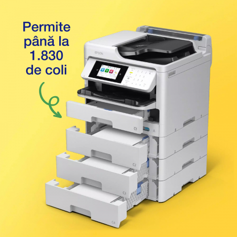 Epson WF - C5890DWF - Multifunctional inkjet color A4, DUPLEX AUTOMAT, 25 ppm, USB, Retea, Wi-Fi, cu FAX [6]