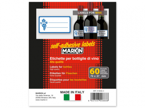 Etichete pret si autoadezive - Etichete sticle vin 70 x 37 mm 60 buc/plic