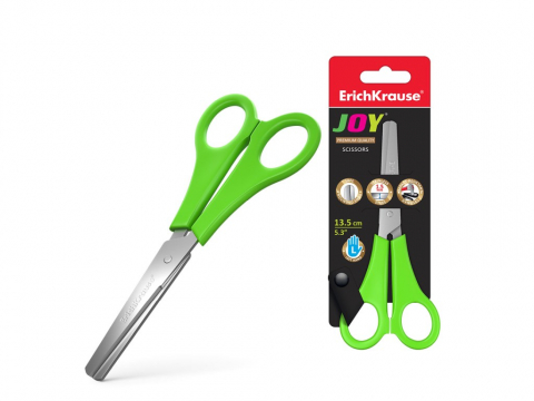 Foarfeci si cuttere - Foarfeca stangaci + rigla 13,5 cm Joy EK