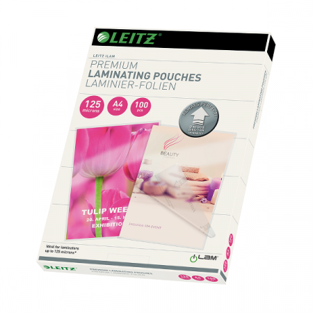Automatizare birou si accesori - Folie Leitz UDT pentru laminare la cald, A4, 125 microni