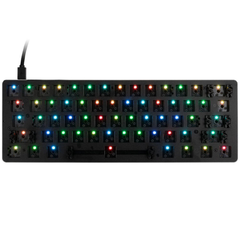 Electronice - Glorious Barebone GMMK Compact ,  ANSI Layout ,  USB-C ,  RGB ,  Negru Cod Produs: GMMK-COMPACT-RGB