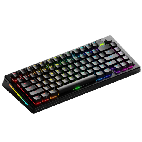 Glorious Tastatura mecanica GMMK 3 PRO 75% Prebuilt Wireless  ,  USB-C ,  Fox Switches ,  US layout ,  81 taste ,  Negru Cod Produs: GLO-KB-GMMK3-PRO-75-PB-FOX-WL-BLK-US [1]