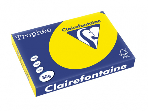 Hartie color - Hartie A3 80 g/mp color intens fluo 500/top Clairefontaine