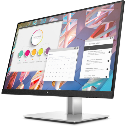 HP E-Display E24 G4 23.8inch IPS FHD 1920x1080 16: 9 Display Port HDMI VGA 5xUSB Without Cable 3YW , Cod Produs: 9VF99A3#ABB [1]