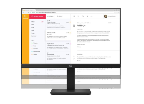 HP P24h G4 FHD Height Adjust Monitor 23.8inch Anti-Glare IPS Black 16: 9 1920 x 1080 60 Hz 5ms 178 / 178 250 nits 1000: 1 93 PPI CG: 72 ,  Cod Produs: 7VH44AA#ABB [2]