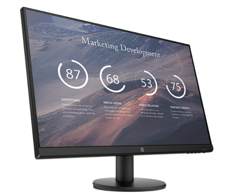 HP P27v G4 27inch IPS Monitor FHD 1920x1080 16: 9 300cd/m2 1000: 1 5ms GtG 1xHDMI1.4 1xVGA Black 3Y War. (EN) ,  Cod Produs: 9TT20AA#ABB [2]