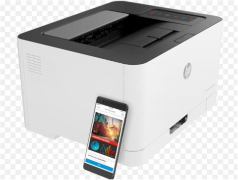 Imprimanta Laser Color HP 150NW, A4, Functii: Impr., Viteza de Printare Monocrom: 18ppm, Viteza de printare color: 4ppm, Conectivitate:USB|Ret|WiFi, Duplex:Nu, ADF:Nu 4ZB95A (timbru verde 11 lei) [1]