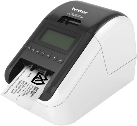Imprimante transfer termic (etichete) - Imprimanta Termic direct BROTHER 300dpi QL-820NWBC, Viteza de tiparire: 176mm/s, Latime max de imprimare: 58mm|Conectiv: USB|Retea|WiFi|BT, Imp Cod de bare: DA, (Timbru verde 3.5 RON) QL820NWBCYJ1