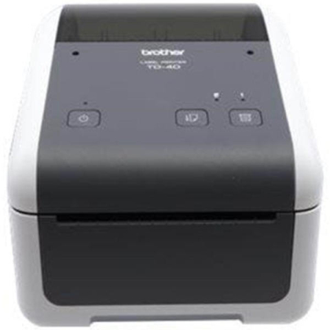 Imprimante transfer termic (etichete) - Imprimanta Transfer Termic BROTHER 203dpi TD-4410D, Viteza de tiparire: 203mm/s, Latime maxima de imprimare: 118mm|Conectiv: USB|SERIAL, Imprimare Cod de bare:DA, (Timbru verde 3.5 RON, TD4410DXX1