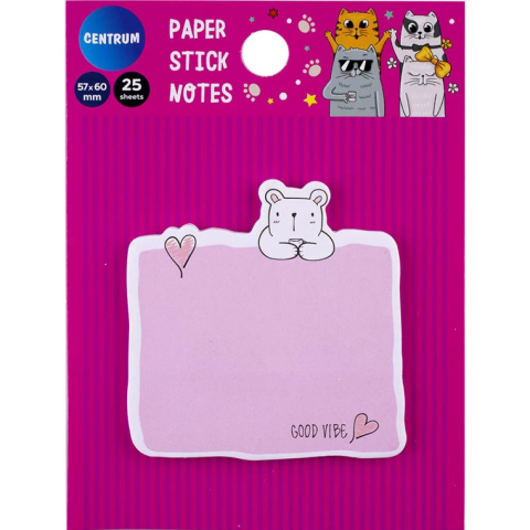 Index, notesuri adezive - Index autoadeziv din hartie model CUTE CUT 57 x 60mm 25 file