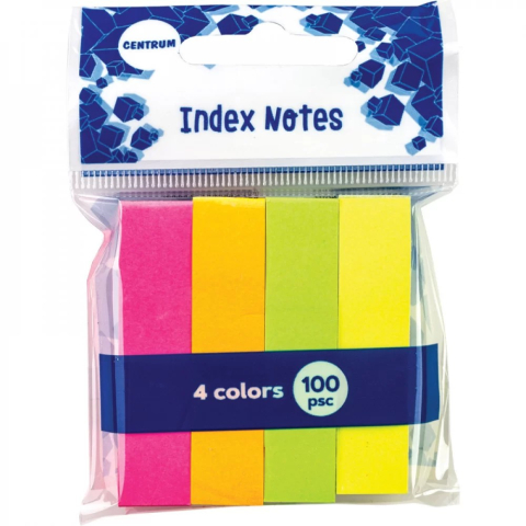 Index, notesuri adezive - Index NEON autoadeziv din hartie 50 x 12mm 400 de file