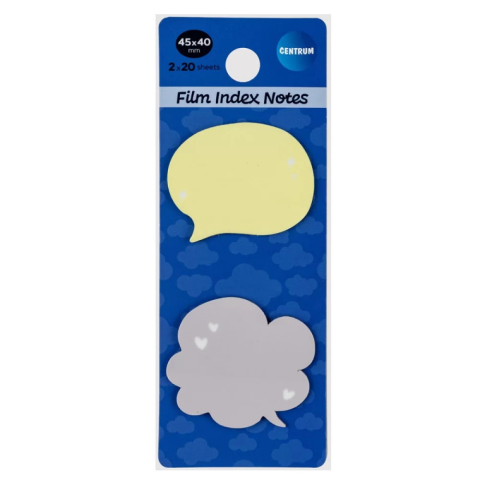 Index, notesuri adezive - Index notes autoadeziv din hartie model HMM 45 x 40mm 40 de file