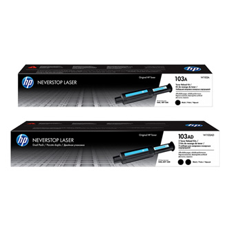 Cartuse originale HP - Kit de reîncărcare toner original HP W1103AD , HP 103AD , negru , 5000 (2x2500) pagini , pachet dublu
