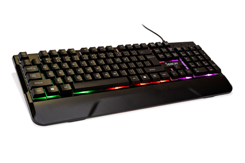 KIT gaming SPACER USB INVICTUS ,  tastatura RGB rainbow + mouse optic 7 culori ,  black ,  Cod Produs: SPGK-INVICTUS [3]