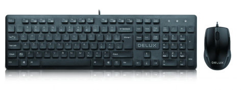 Kit TASTATURA si Mouse DELUX ,  Cod Produs: KA150U+M321BU [0]