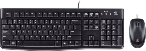 Tastaturi - KIT wired LOGITECH USB ,  tastatura + mouse optic 1000dpi ,  3 butoane Cod Produs: 920-002563
