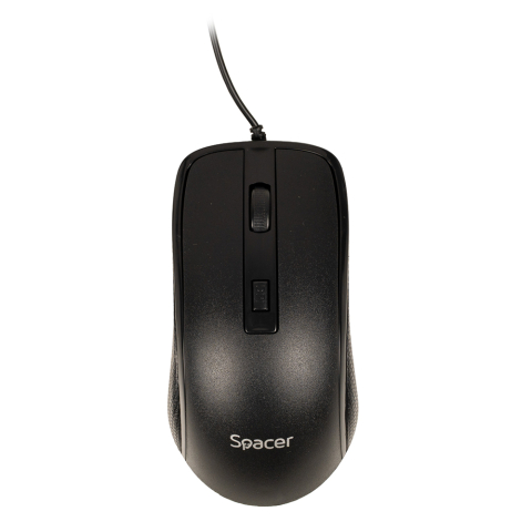 KIT wired SPACER ,  tastatura cu fir multimedia 104 taste (+ 9 taste multimedia) + mouse rezolutie max.1600dpi ,  4 butoane ,  rotita scroll ,  black Cod Produs: SPOK-WD-02 [6]