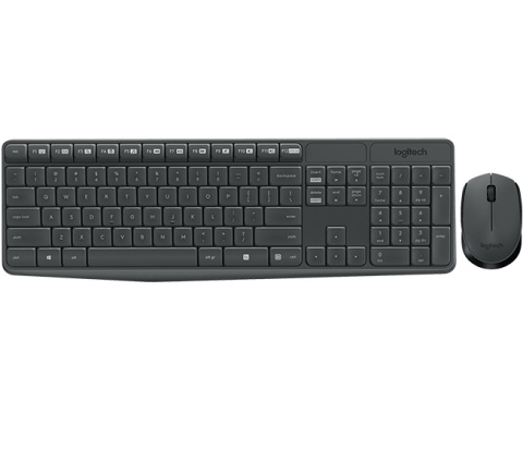 Tastaturi - KIT wireless LOGITECH ,  tastatura wireless multimedia + mouse wireless 3 butoane ,  black ,  Cod Produs: 920-007931