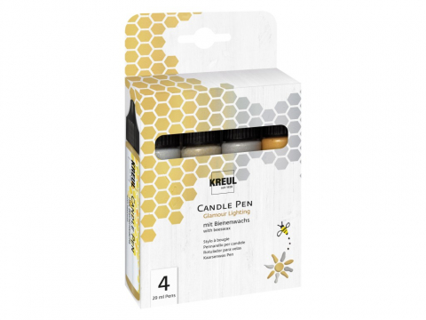 Craft - KREUL Candle Pen Set of 4 Glamour Lighting