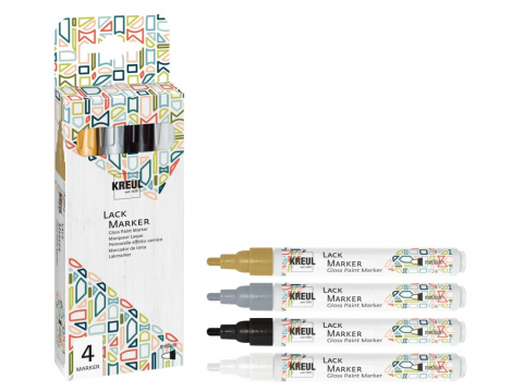 KREUL Gloss Paint Marker medium Set of 4 [1]