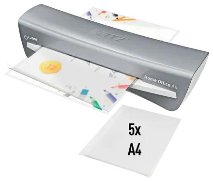 Articole pentru birou - Laminator Leitz iLAM A4 Home Office, gri, Cod Produs: 73680089