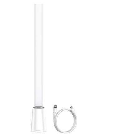 LAMPA BIROU LED Baseus Smart Eye Series , 5W , 3 trepte intensitate lum , mat ABS+PC+aliaj de aluminiu , rotire 180 grade , alimentare: cablu USB -C inclus , alb Cod Produs: DGZG-02 [1]