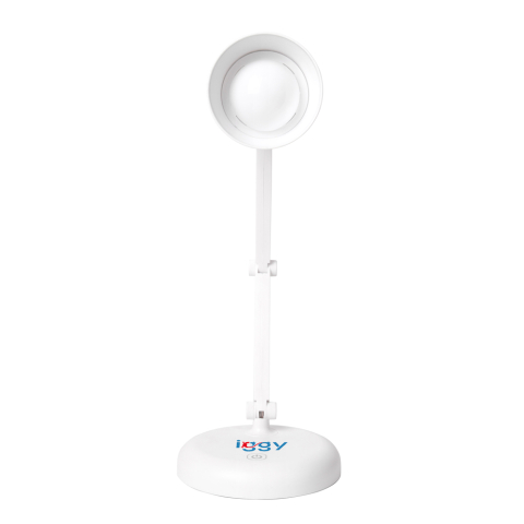 LAMPA BIROU LED Iggy , 100 lumen , 3 trepte intens lum , buton tactil on/off , mat ABS , conec: cablu USB inclus/3 baterii AA (neincluse) , durata viata bec LED 50000h , alb Cod Produs: IGDL-LED-LAMP [2]