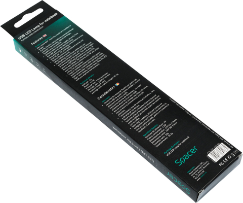 LAMPA LED USB pentru notebook ,  SPACER ,  black ,  Cod Produs: SPL-LED-BK [4]