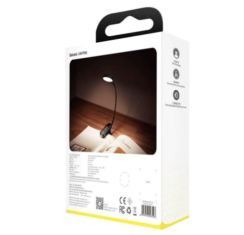 LAMPA pentru citit Baseus Comfort ,  LED ,  3 trepte intensitate luminoasa ,  acumulator 400mAh ,  culoare 4000k Cod Produs: DGRAD-0G [3]