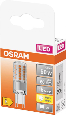 Becuri - LEDPIN50 CL 4 , 8W/827 230V G9 FS1 OSRAM Cod Produs: 4058075432451