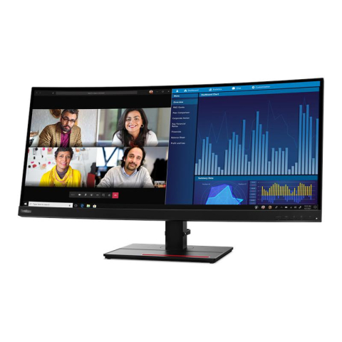 LENOVO ThinkVision P34w-20 34inch IPS 3440x1440 21: 9 300cd/m2 1000: 1 3M: 1 6ms 1xHDMI 2.0 1xDP 1.4 1xUSB 3.2 75Hz , Cod Produs: 62DCRAT3EU [1]
