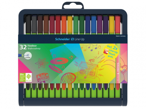 Linere color - Liner 0.4 mm Line-Up Schneider 32 buc/set